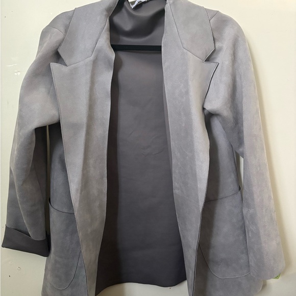 FAVLUX Light Gray Women's Blazer - Picture 3 of 4
